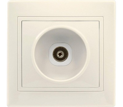 Розетка SMARTBUY (SBE-01i-S1-TV) Венера, 1-местная, бежевый