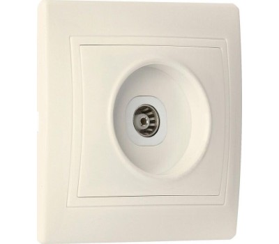 Розетка SMARTBUY (SBE-01i-S1-TV) Венера, 1-местная, бежевый