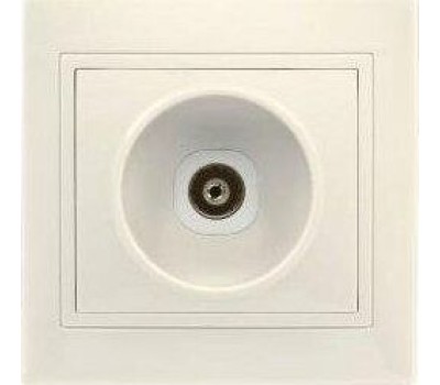 Розетка SMARTBUY (SBE-01i-S1-TV) Венера, 1-местная, бежевый