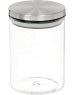 Стеклянная банка MALLONY Стеклянная банка для сыпучих продуктов с крышкой из нерж стали, OCEANO, объем: 0,6 л (004461)
