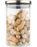 Стеклянная банка MALLONY Стеклянная банка для сыпучих продуктов с крышкой из нерж стали, OCEANO, объем: 0,6 л (004461)