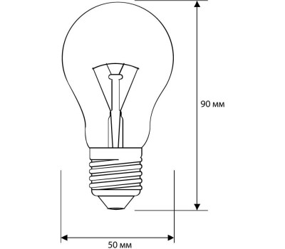 Лампа CAMELION (15043) 95/A/CL/E27/G