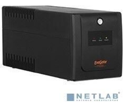 EXEGATE EP285601RUS ИБП SpecialPro UNB-650.LED.AVR.EURO <650VA/360W, LED, AVR, 2 евророзетки, Black>