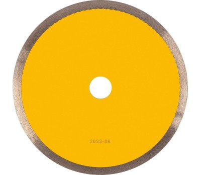 Алмазный диск DENZEL Диск алмазный сплошной, супертонкий, 200 х 25,4 мм, горячее прессование, мокрое резание 73159