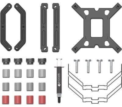 ID-COOLING Кулер SE-224-XTS MINI BLACK LGA1700/1200/115X/AM5/AM4 (10шт/кор, TDP 180W, PWM, 4 тепл.трубки прямого контакта, FAN 120mm) RET
