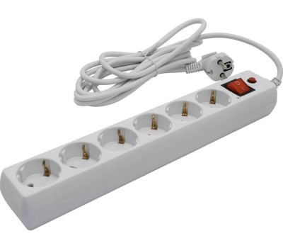 Сетевой фильтр BURO 600SH-3-W белый (коробка) 992266