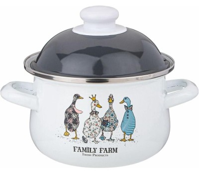 Кастрюля AGNESS 934-620 FAMILY FARM 1.5л
