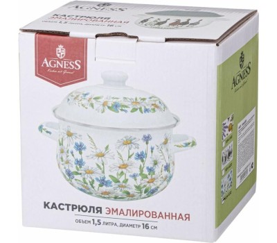 Кастрюля AGNESS 934-620 FAMILY FARM 1.5л