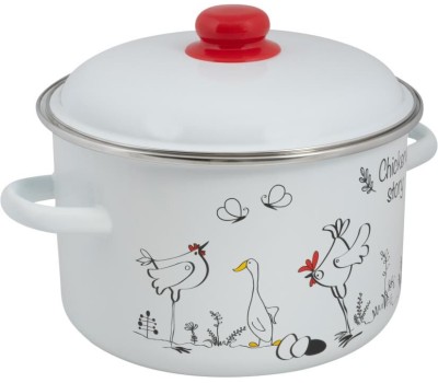 Кастрюля FOOD ATELIER 1RD221М Chickens’stories эмал цил 5,5л