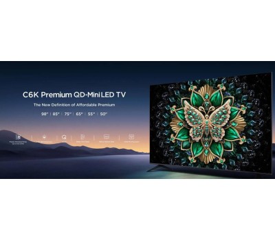 Телевизор TCL 75C6K (ИМП) / 4K Smart телевизоры более 70