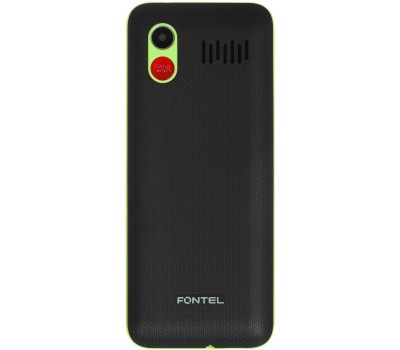 Телефон мобильный FONTEL FP320 черно-зеленый