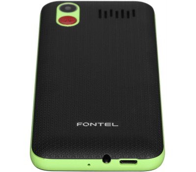 Телефон мобильный FONTEL FP320 черно-зеленый