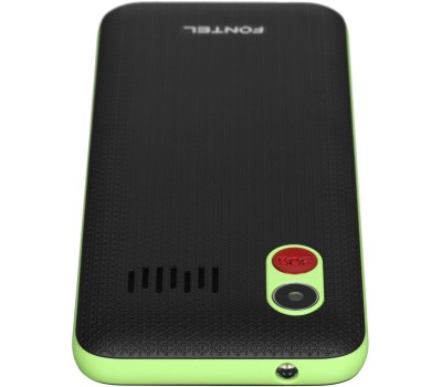 Телефон мобильный FONTEL FP320 черно-зеленый