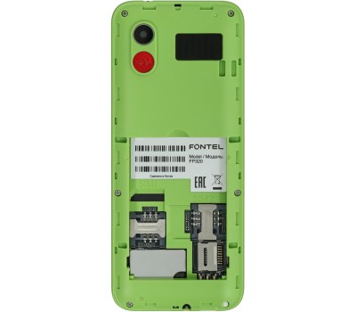 Телефон мобильный FONTEL FP320 черно-зеленый