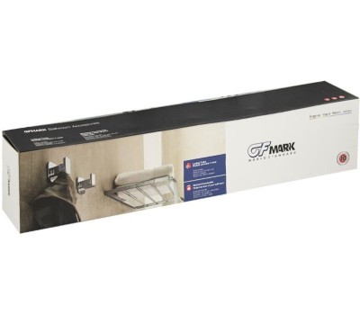 Аксессуары для ванной комнаты GFMARK 84206 Вешалка с пятью крючками прямая, на квадратном основании, цвет ХРОМ