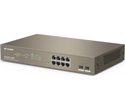 Коммутатор TENDA Коммутатор 8GE/2SFP POE MANAGED G3310P-8-150W IP-COM