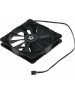 ID-COOLING Вентилятор WF-14025-XT 140мм, 4-pin, 1600об/мин, 17 - 33 дБ, черный, Ret [wf-14025-xt black]