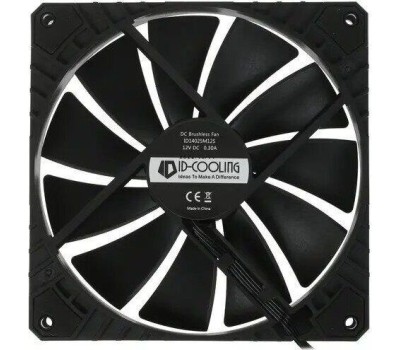 ID-COOLING Вентилятор WF-14025-XT 140мм, 4-pin, 1600об/мин, 17 - 33 дБ, черный, Ret [wf-14025-xt black]
