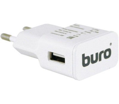 СЗУ BURO Сетевое зарядное устройство TJ-159w, USB-A, 10.5Вт, 2.1A, белый