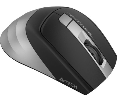 A4TECH Мышь беспроводная Fstyler FG35, радио, оптическая, USB, 2000dpi, серый и черный [fg35 grey]