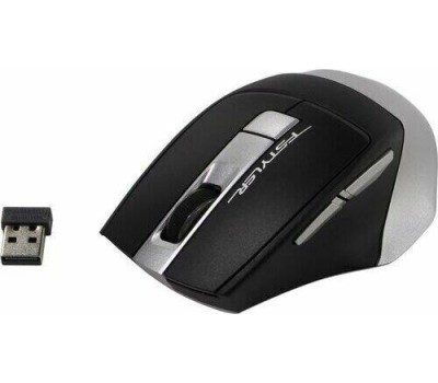 A4TECH Мышь беспроводная Fstyler FG35, радио, оптическая, USB, 2000dpi, серый и черный [fg35 grey]