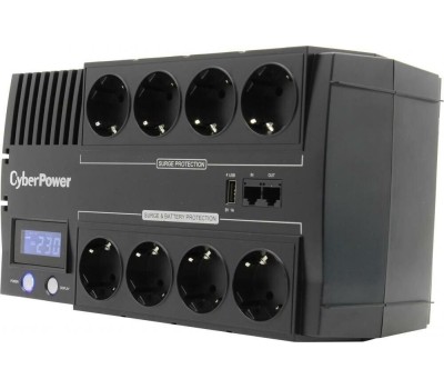 ИБП CYBERPOWER ИБП BR1200ELCD {Line-Interactive, 1200VA/720W USB/RJ11/45/USB charger A/С (4+4 EURO), 12В/5.8 Ач х 2}