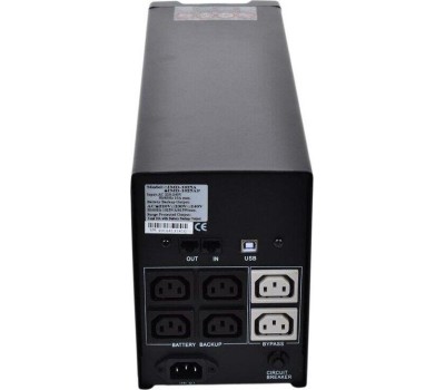 PowerCom Imperial IMD-1025AP ИБП {Line-Interactive, 1025VA / 615W, Tower, 6 xC13: 4 с резервным питанием + 2 с фильтрацией, LCD, USB} (507310)