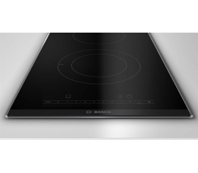 Варочная панель электрическая BOSCH Электрическая варочная поверхность PKF375FP2E, конфорок: 2 шт., стеклокерамика, независимая, черный