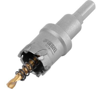 Коронка DENZEL Коронка по металлу твердосплавная, 27 мм 724007