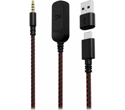 HYPERX Гарнитура игровая Cloud III, для компьютера и игровых консолей, мониторные, проводные, черный / красный [727a9aa]