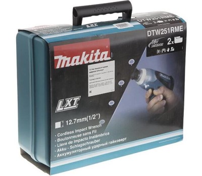 Гайковерт MAKITA Ударный гайковерт DTW251RME, 4Ач, с двумя аккумуляторами
