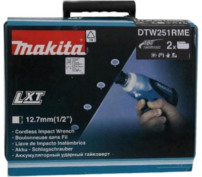 Гайковерт MAKITA Ударный гайковерт DTW251RME, 4Ач, с двумя аккумуляторами