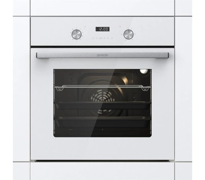Духовой шкаф электрический GORENJE Духовой шкаф электрический BO6737E03NWG, 73л, дверца с 2 стеклами, белый