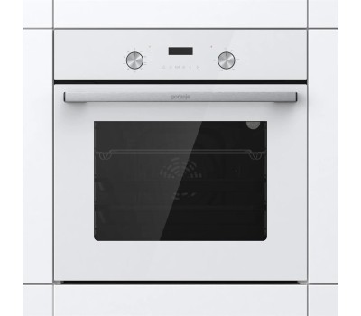 Духовой шкаф электрический GORENJE Духовой шкаф электрический BO6737E03NWG, 73л, дверца с 2 стеклами, белый