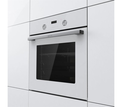 Духовой шкаф электрический GORENJE Духовой шкаф электрический BO6737E03NWG, 73л, дверца с 2 стеклами, белый