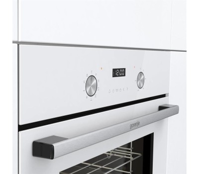Духовой шкаф электрический GORENJE Духовой шкаф электрический BO6737E03NWG, 73л, дверца с 2 стеклами, белый