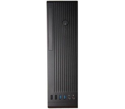 Корпус для ПК CHIEFTEC Корпус mATX UNI BE-10B-300, Slim-Tower, 300Вт, черный