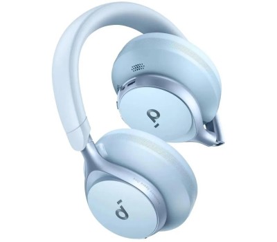 Наушники накладные беспроводные ANKER Наушники Soundcore Space One, Bluetooth/3.5 мм, накладные, голубой [a3035g31]
