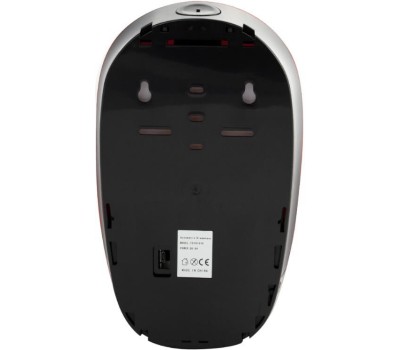 GFmark - Дозатор СЕНСОРНЫЙ, для жидкого МЫЛА , модель КОКОН с окошком, пластик АБС, КРАСНЫЙ, с датчиком объёма жидкости и уровня заряда батарей, 1000 мл 724