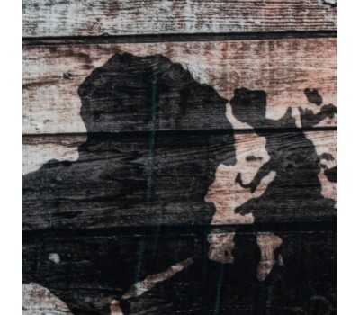 САНАКС - Коврик в ванную ПАМЯТЬ - эффект восстановления, одинарный, дизайнерский - карта мира 50 х 80 см 00437