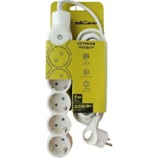Сетевой фильтр DUWI 32572 7 С/Ф 5 гнезд- 3,0м - слоновая кость