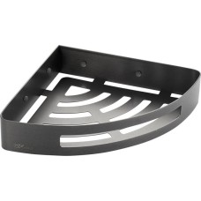 полочка GFMARK 78360 Полочка 22 см одинарная угловая овальная, литая, ГРАФИТ, из нержавеющей стали марки SUS 304