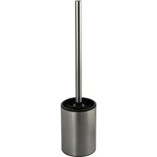 Аксессуары для ванной комнаты и туалета САНАКС 30700 Ерш для унитаза, напольный, круглый, без крышки, из нержавеющей стали, цвет САТИН