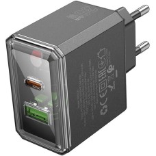 СЗУ BOROFONE (6941991110641) 1USB+1Type-C 3.0A QC3.0 PD 30W Black