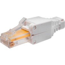 SUPRLAN Коннектор (10-0218-1) UTP кат.5E RJ45 с защитным колпачком серый