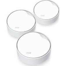 TP-LINK Бесшовный Mesh роутер Deco X50-PoE(3-pack), Wi-Fi 6, AX3000, 2.4/5ГГц, 1 LAN, белый, 3 шт. в комплекте