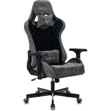 Кресло компьютерное игровое ZOMBIE Кресло игровое VIKING 7 KNIGHT Fabric черный ткань/эко.кожа с подголов. крестов. металл