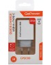 GOPOWER Зарядное устройство 1USB+1TYPE-C 20W QC3.0 00-00028401 WHITE