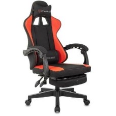 Кресло компьютерное игровое ZOMBIE Кресло игровое Weaver, ткань/экокожа, до 120кг, черно-красный