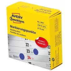 AVERY ZWECKFORM Этикетки 3857, универсальная, 70г/м2, синий, 250шт